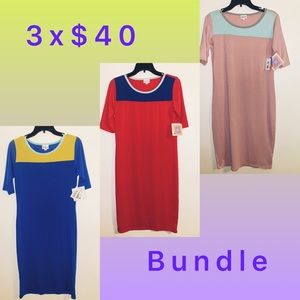LULAROE Dress bundle 3x$40